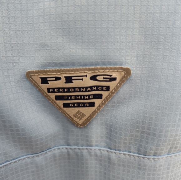 COLUMBIA Men's Tamiami Long Sleeve XXL Blue Fishing Shirt - Picture 8 of 9